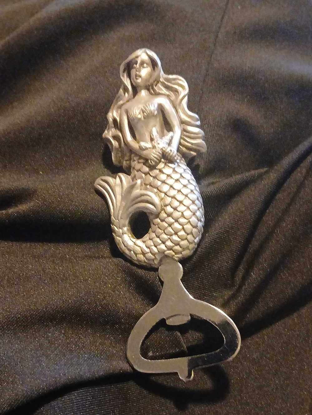 Silver Mermaid Bottle Opener